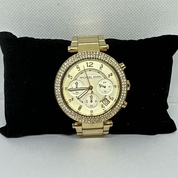 Michael Kors Parker MK5354 Women\'s Gold Stainless Steel Analog Dial Watch NUL4 main image 11